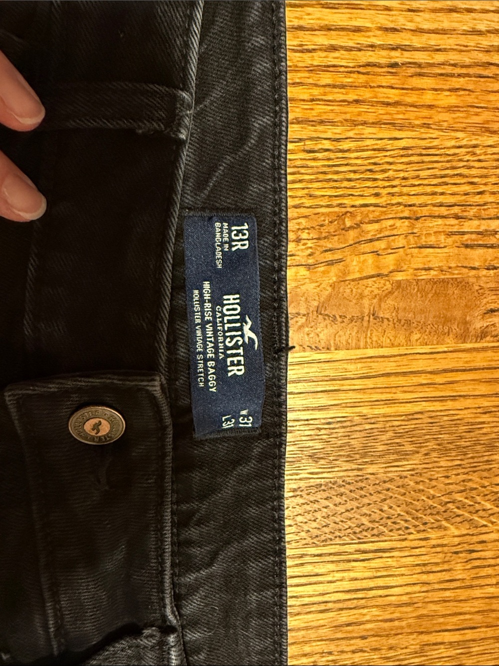 Hollister‎ Black High-Rise Baggy Jeans